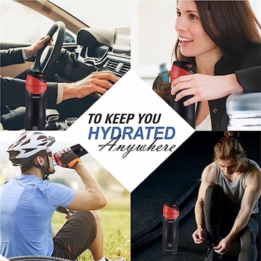 BALTRA Bang Thermosteel Hot and Cold Water Bottle Stainless Steel Sports Vacuum Flask 500ml, Red BALTRA Bang Thermosteel Hot and Cold Water Bottle Stainless Steel Sports Vacuum Flask 500ml, Red